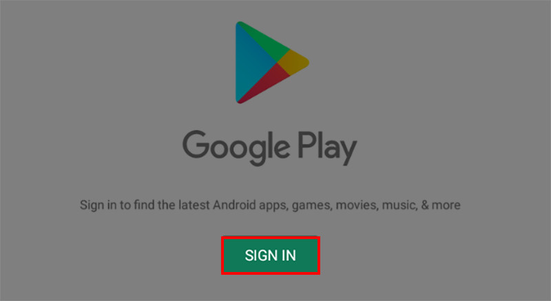 Đăng nhập tài khoản Google Play