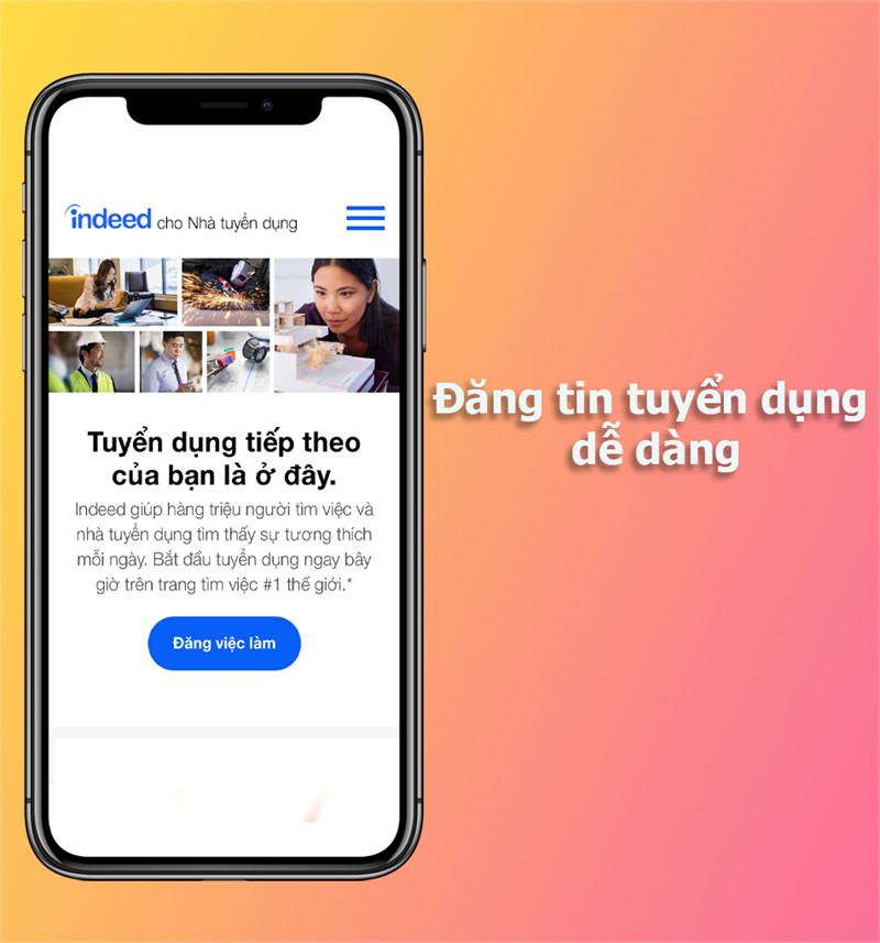 đăng tin tuyển dụng trong Việc l&agrave;m Indeed 
