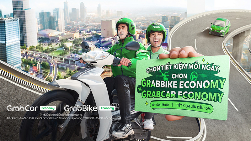 Di chuyển tiết kiệm với GrabBike/GrabCar Economy