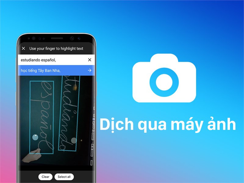 Dịch qua máy ảnh với Google Dịch