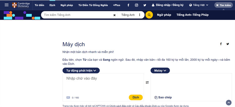dictionary.cambridge.org - Web dịch tiếng Pháp sang Tiếng Việt trực tuyến