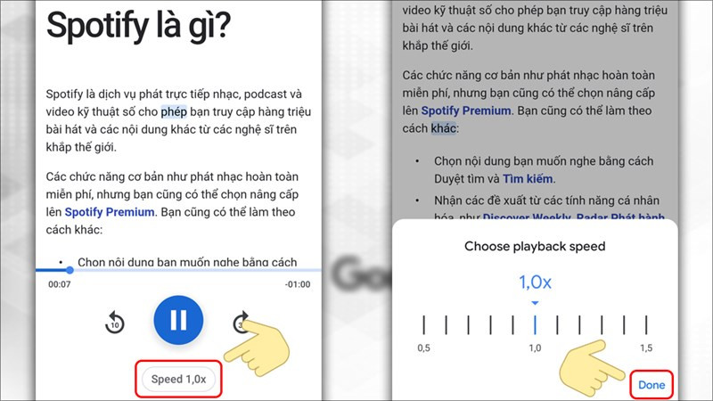 Điều chỉnh tốc độ đọc của Google Assistant