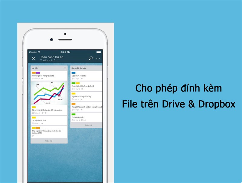 Đính kèm tập tin từ Google Drive và Dropbox