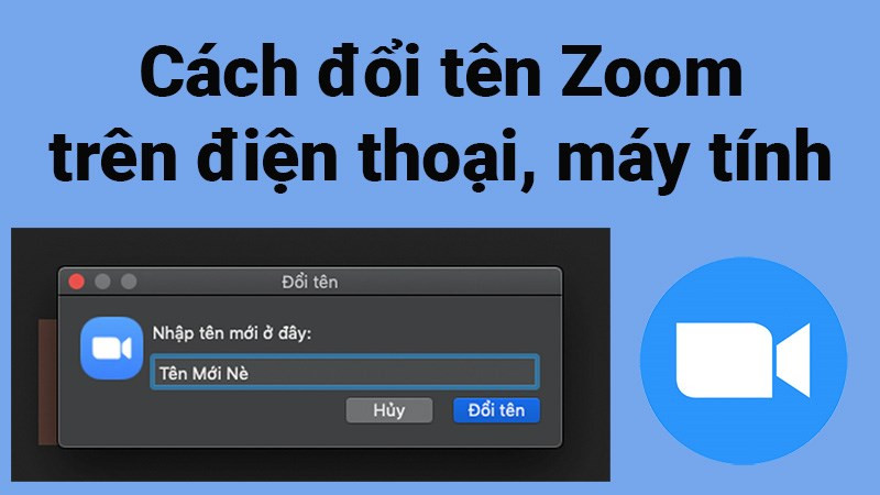 Đổi tên trên Zoom