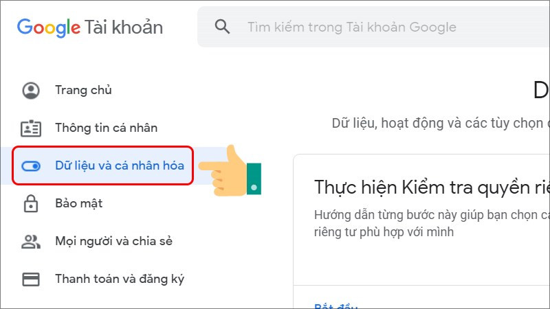 Dữ liệu và cá nhân hóa