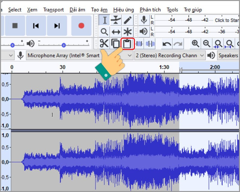 Ghép nhạc với Audacity