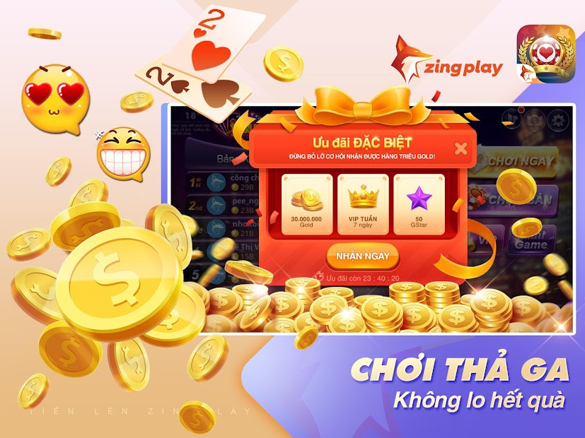 Giao diện chơi game Tiến Lên Miền Nam