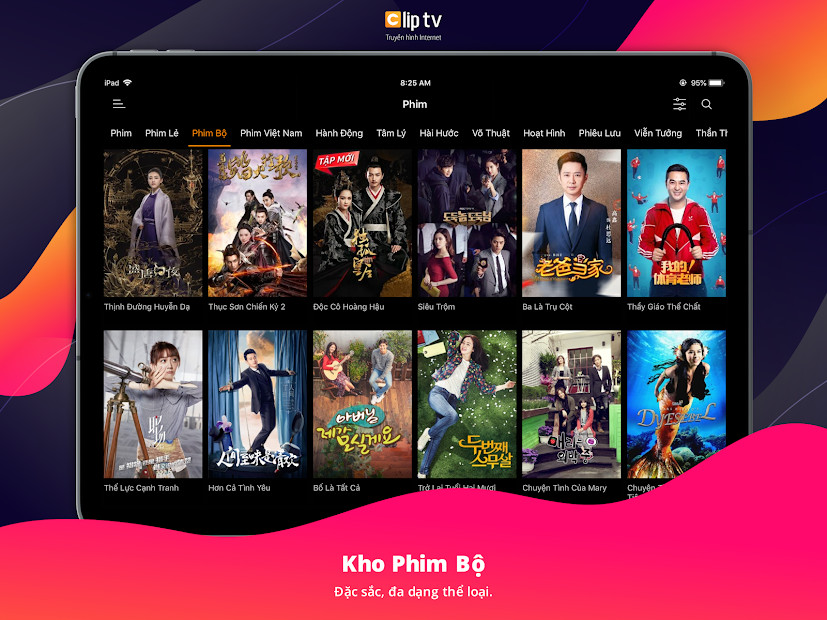 Giao diện Clip TV