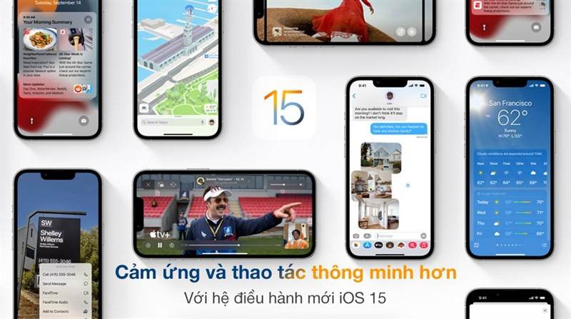 Giao diện thông minh với IOS 15