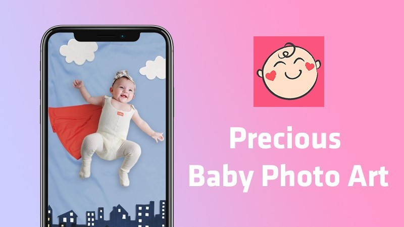 Giao diện ứng dụng Precious - Baby Photo Art