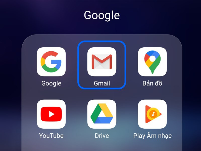 Gmail cài đặt xong