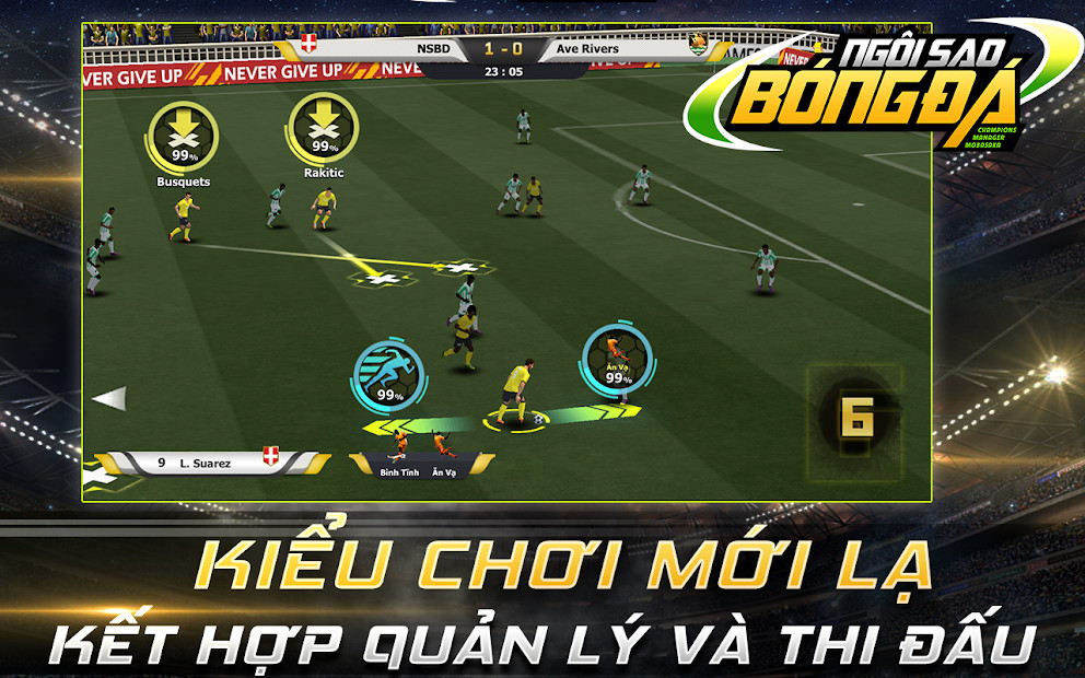 Hình ảnh gameplay Ngôi Sao Bóng Đá Mobasaka