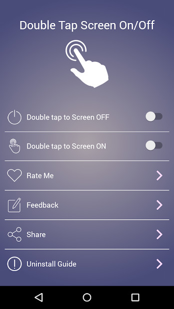 Hình ảnh màn hình ứng dụng Double Tap Screen On/Off