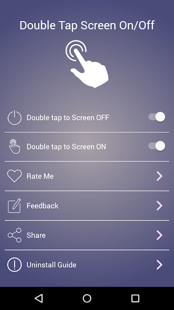 Hình ảnh màn hình ứng dụng Double Tap Screen On/Off