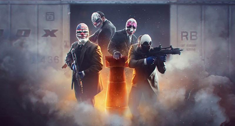 Hình ảnh nhóm cướp trong PAYDAY 2