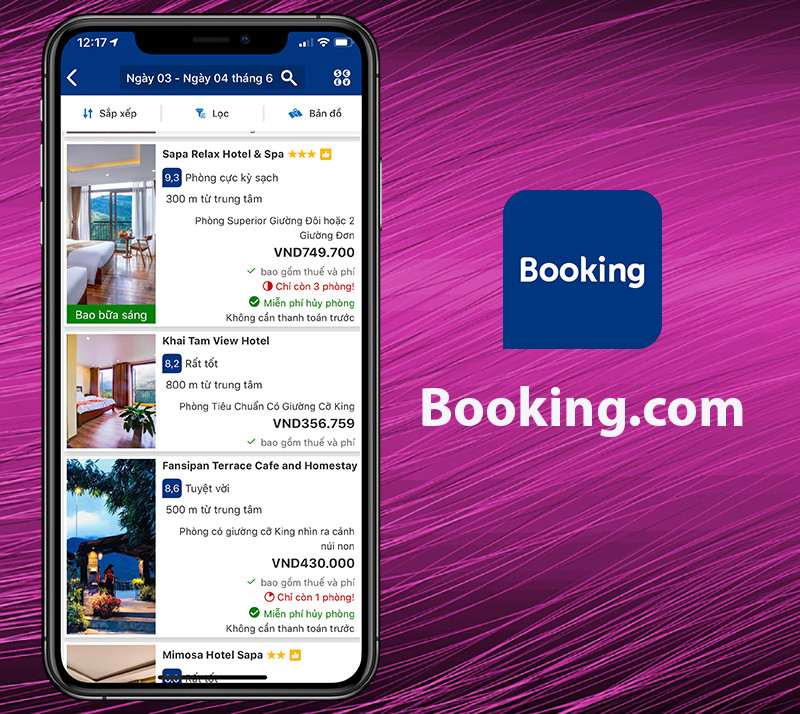 Đặt Phòng Khách Sạn, Căn Hộ Dễ Dàng Với Booking.com