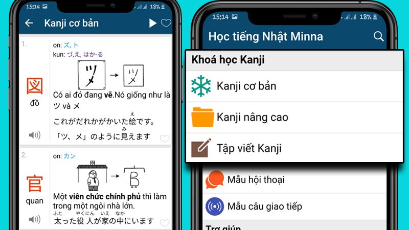 Học Kanji tiếng Nhật