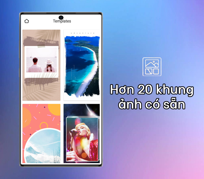 Hơn 20 khung ảnh c&oacute; sẵn