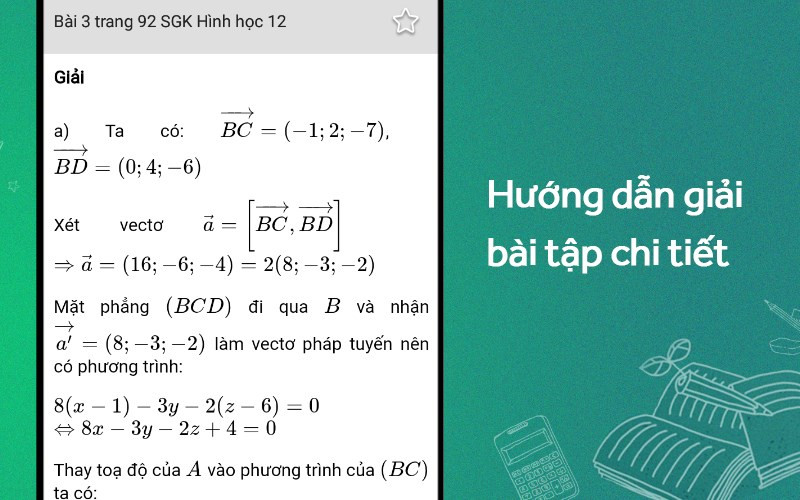 Hướng dẫn giải bài tập