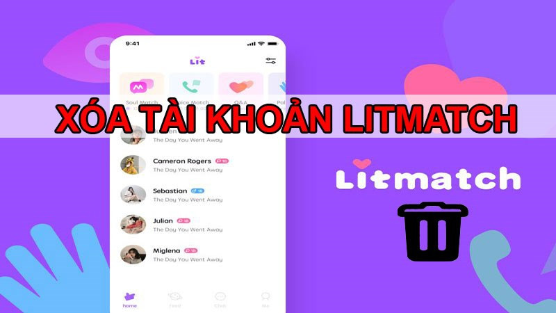 Hướng dẫn xóa tài khoản Litmatch