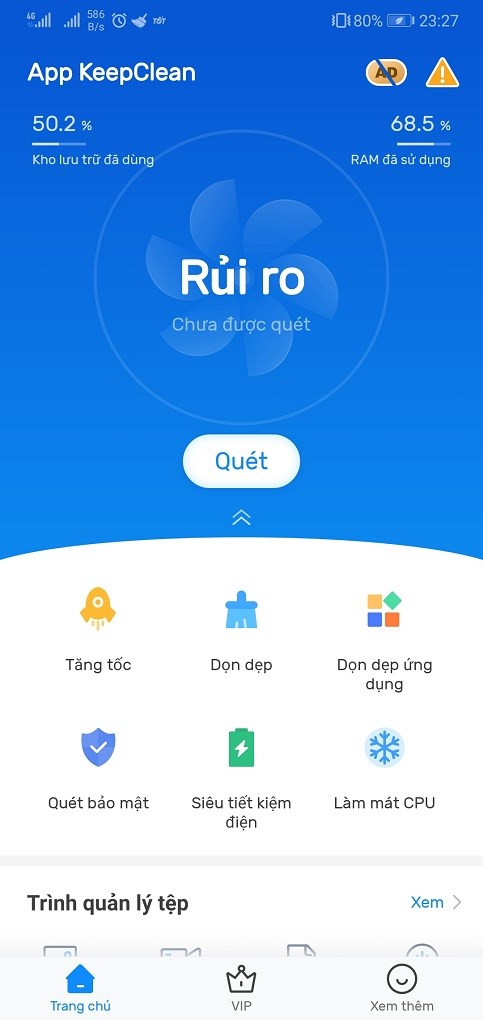 Keep Clean: Sạch hơn và nhanh hơn trên Android