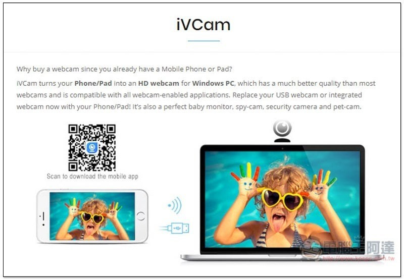 Kết nối iVCam Webcam qua Wifi và USB