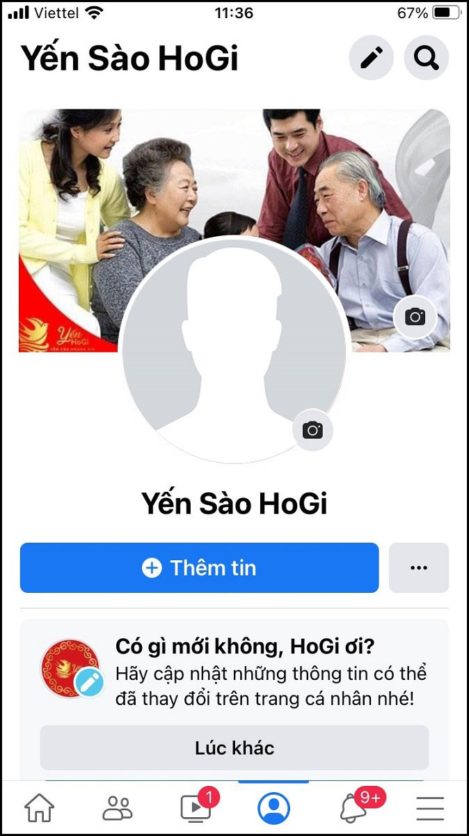  kết quả bạn đã có một Avata ảnh đại diện Facebook trống với hình ảnh mặc định của Facebook