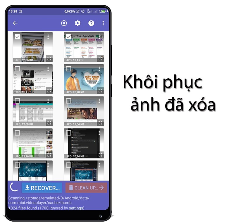 Kết quả khôi phục ảnh