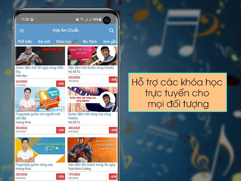 Khóa học nhạc cụ trực tuyến