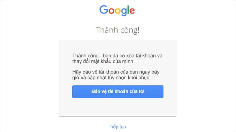 Khôi phục thành công