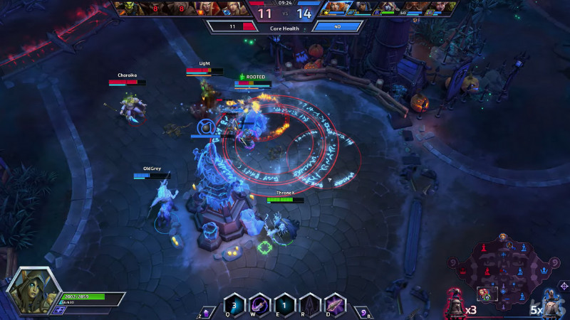 Lối chơi 5vs5 trong Heroes of the Storm