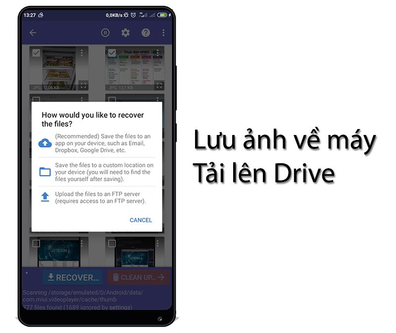 Lưu trữ ảnh đã khôi phục