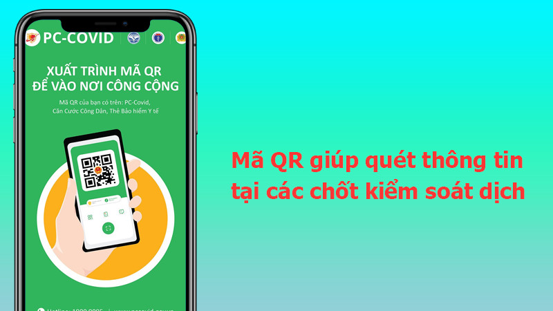 Mã QR giúp quét thông tin tại các chốt kiểm soát dịch