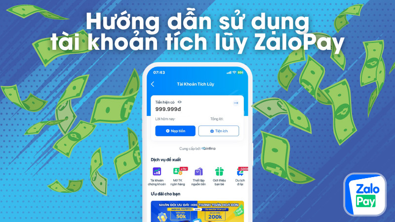 Mô tả ảnh tài khoản tích lũy ZaloPay