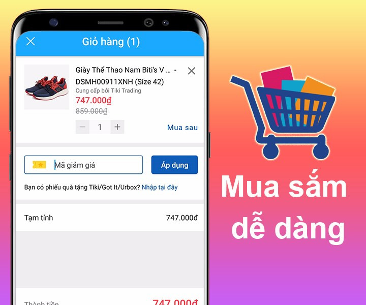 mua sắm dễ d&agrave;ng