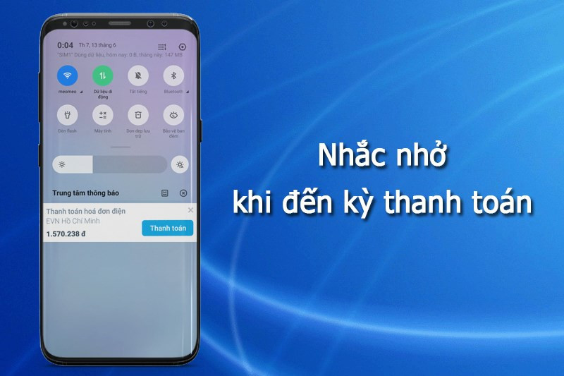 Nhắc nhở thanh toán hóa đơn