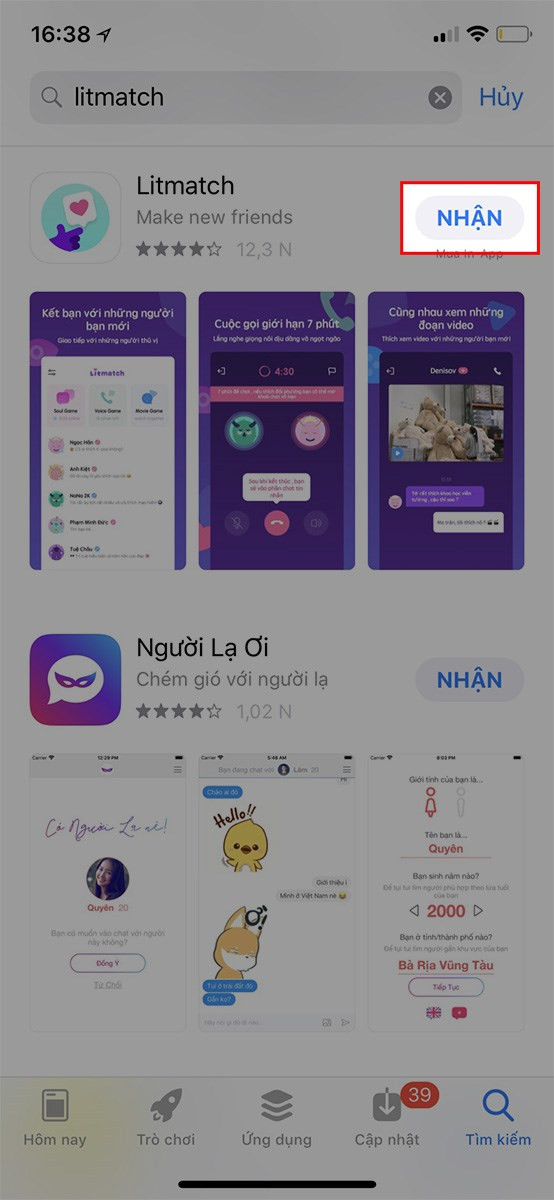 Nhận Litmatch trên App Store