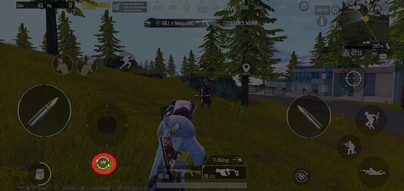 Nút đổi góc nhìn FPP trong game