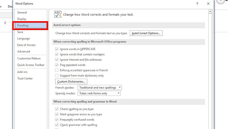 Thủ Thuật Word: Bật/Tắt Kiểm Tra Chính Tả Tự Động (AutoCorrect) Nhanh Chóng