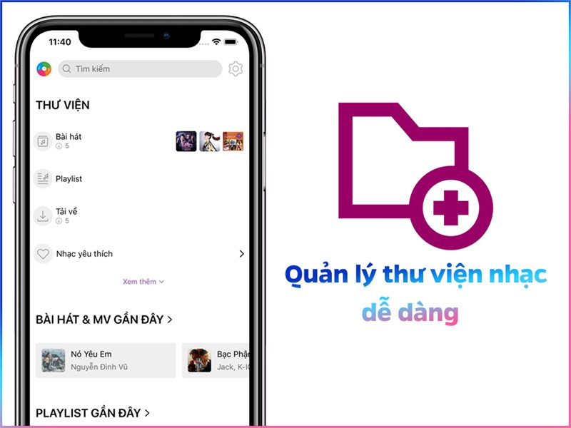 Quản l&yacute; nhạc đơn giản hơn bao giờ hết