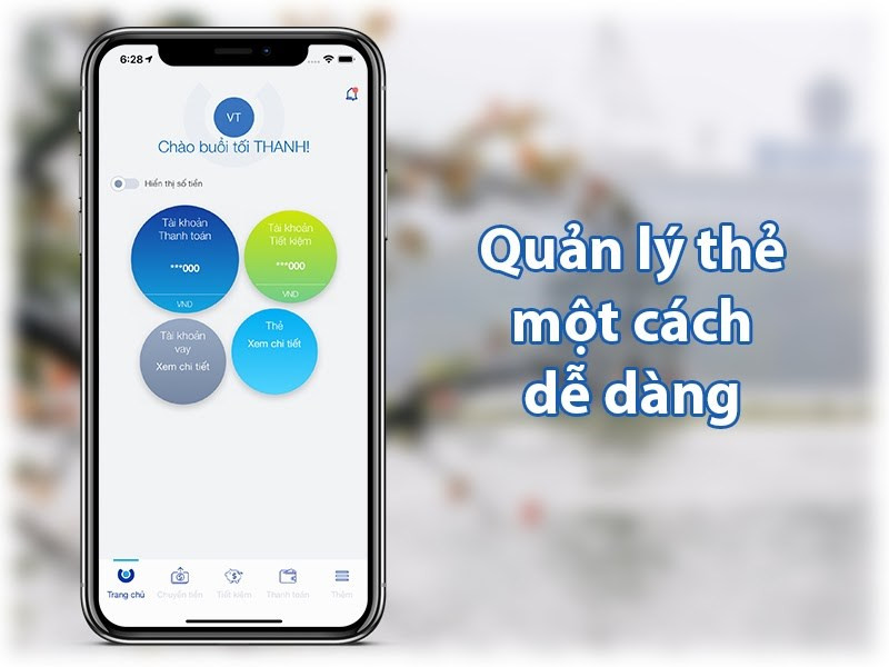 Quản lý thẻ trên ACB Online Banking