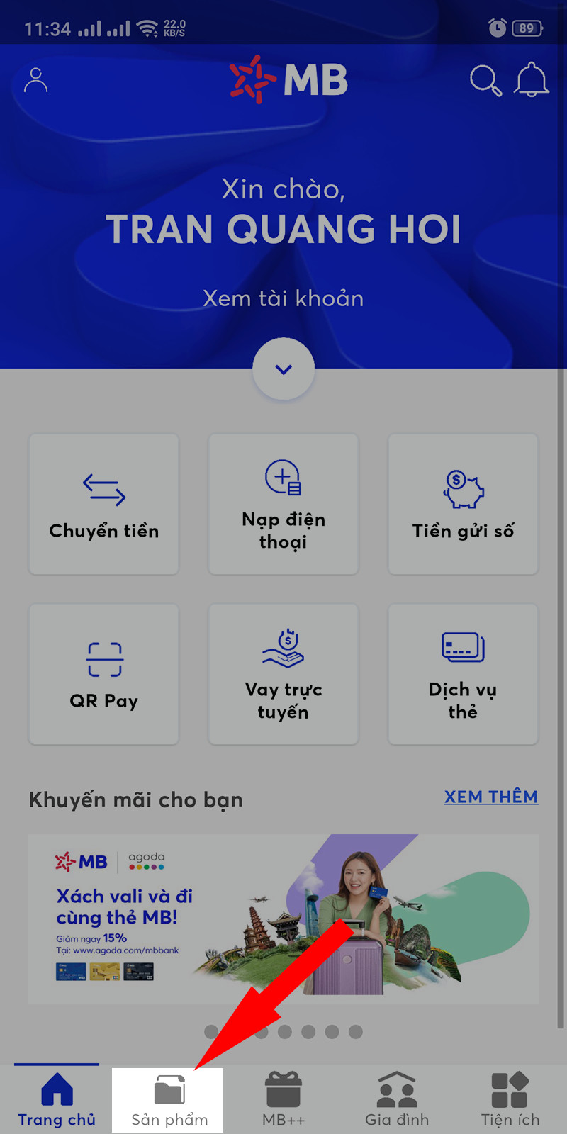 Sản phẩm MB Bank