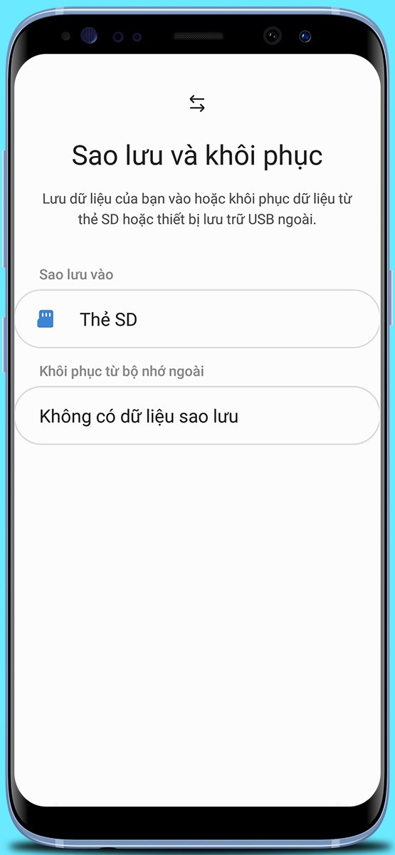 Sao lưu dữ liệu dễ d&agrave;ng