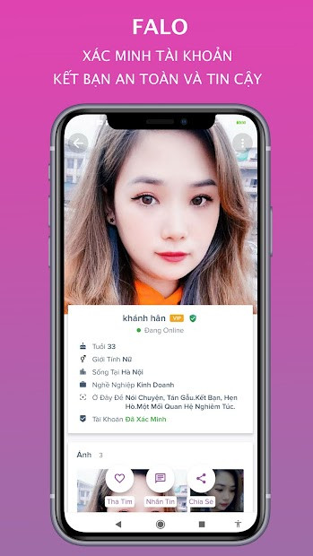 Screenshots Falo - Ứng dụng kết bạn hẹn hò bốn phương