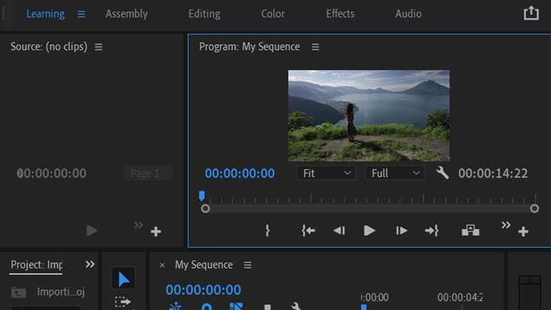 Screenshots Tải Adobe Premiere: Phần mềm dựng phim, biên tập hiệu chỉnh video chuyên nghiệp