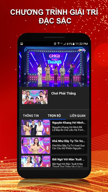 Screenshots THVLi - Xem miễn phí truyền hình Vĩnh Long, phim, game show