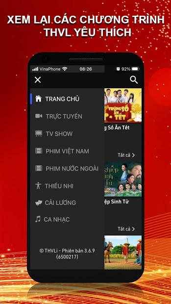 Screenshots THVLi - Xem miễn phí truyền hình Vĩnh Long, phim, game show