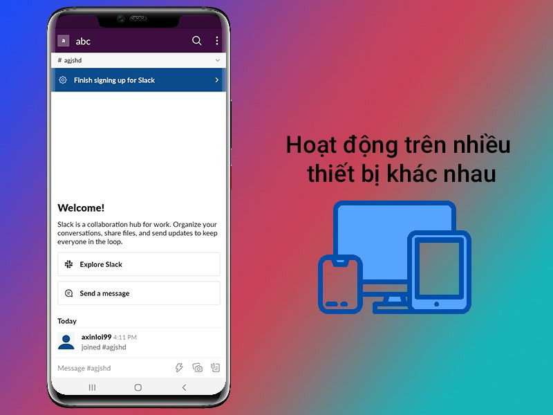 Slack đồng bộ trên nhiều thiết bị