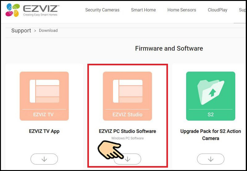 Tải phần mềm EZVIZ PC Studio