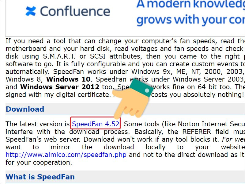 Tải SpeedFan từ trang web